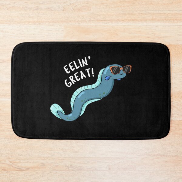Item preview, Eelin Great Funny Eel Puns (Dark BG) designed and sold by punnybone.
