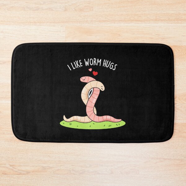 Item preview, I Like Worm Hugs Funny Worm Puns (Dark BG) designed and sold by punnybone.
