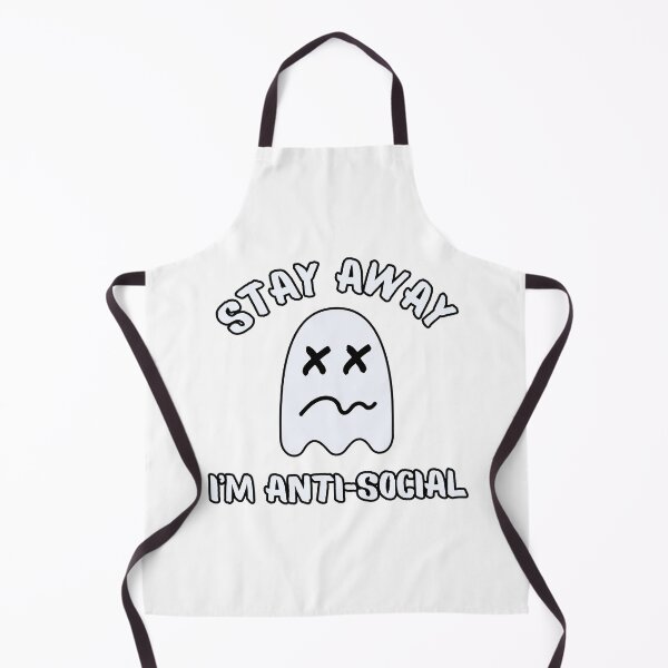 Item preview, Halloween Print - Stay Away Im Anti Social Ghost designed and sold by CreepyCurator.