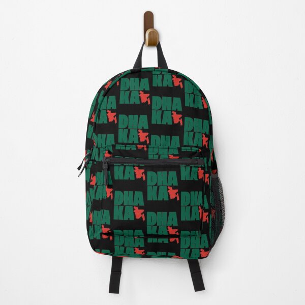 Item preview, DHAKA Bangladesh Word Large text print and Map of country (green & red) designed and sold by dezanli.
