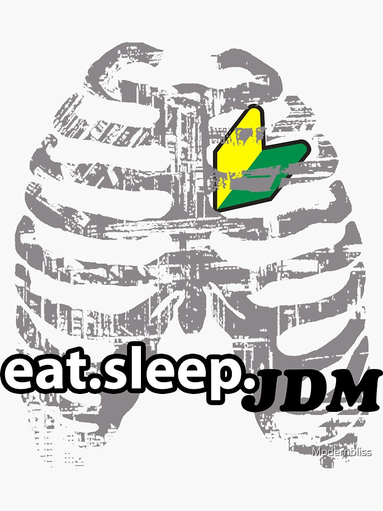 eat sleep jdm background