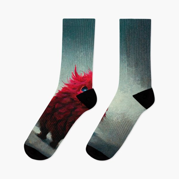Item preview, Fluffy Red Monster designed and sold by shokA Design.