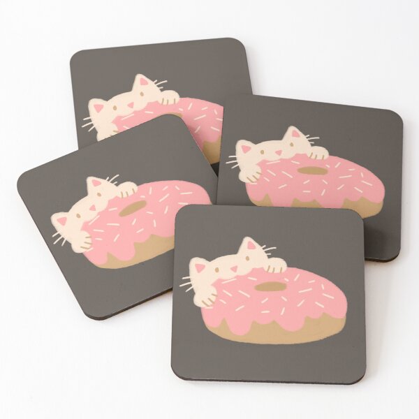 Item preview, Gato blanco robando donas designed and sold by liloreleii.