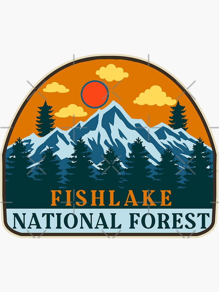 "Fishlake national forestVintage" Sticker for Sale by Naturemark
