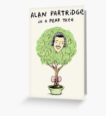 Alan Partridge in a Pear Tree Greeting Card