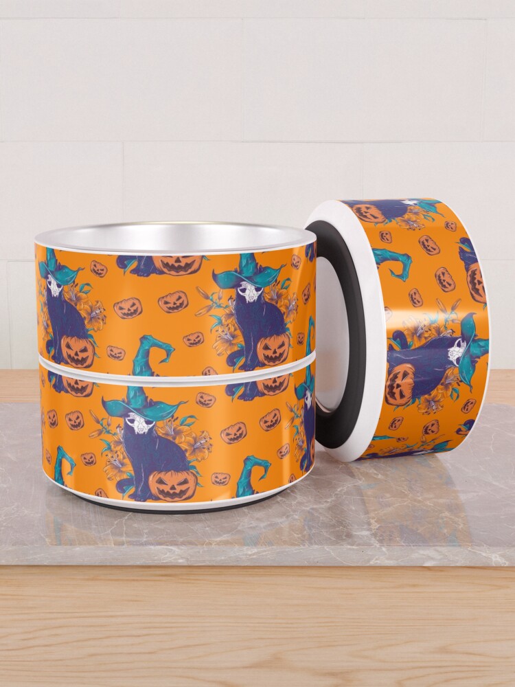 Alternate view of Spooky Cat familiar Pet Bowl