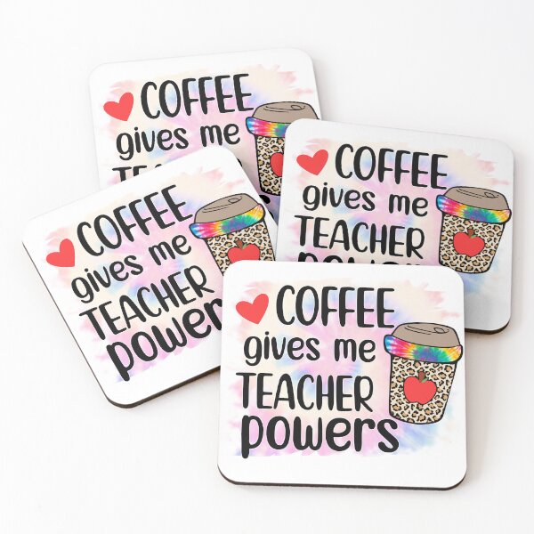 Item preview, Coffee gives me teacher powers  designed and sold by sweary12.