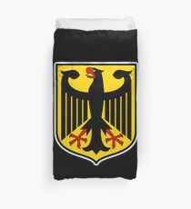 GERMAN EAGLE, on BLACK, German Coat of Arms, Flag, Bundesdienstflagge und Kriegsflagge Duvet Cover