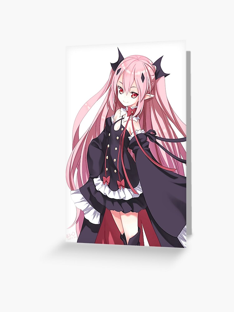 Krul Tepes Seraph of the end Anime Girl Fanart | Greeting Card