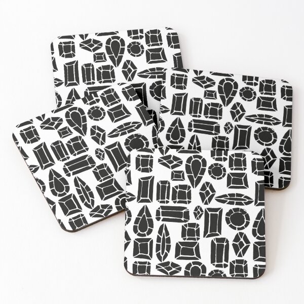 Item preview, Gemstone black and white designed and sold by susycosta.