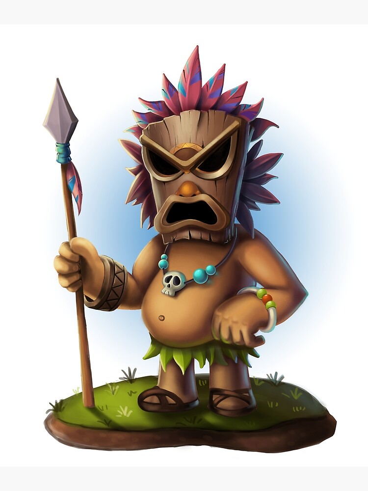 &ldquo;Tiki Warrior&rdquo; Photographic Print by Mary-noire | Redbubble