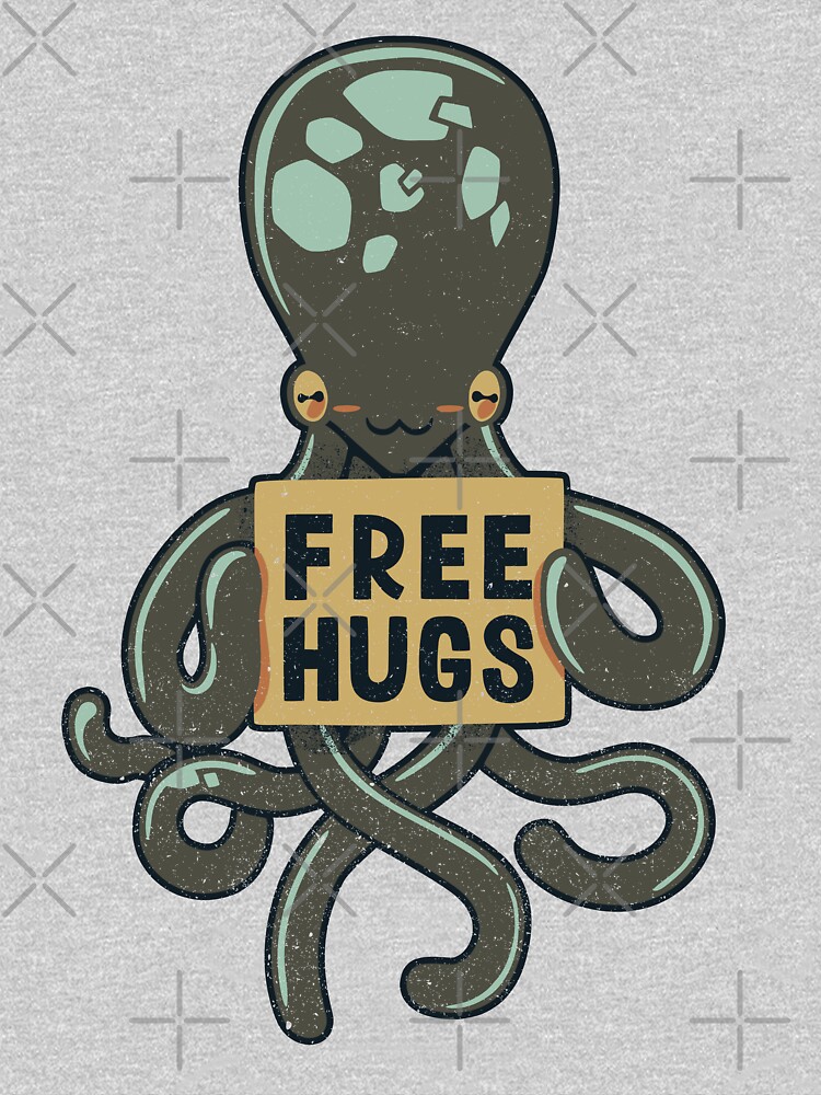 Thumbnail 7 of 7, Classic T-Shirt, Free Hugs Octopus designed and sold by tobiasfonseca.