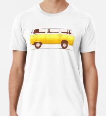 Gelber Van Männer Premium T-Shirts