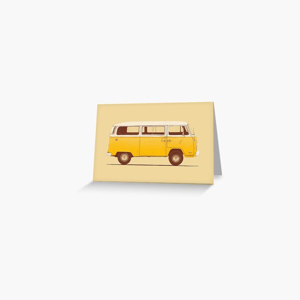 Yellow Van Greeting Card
