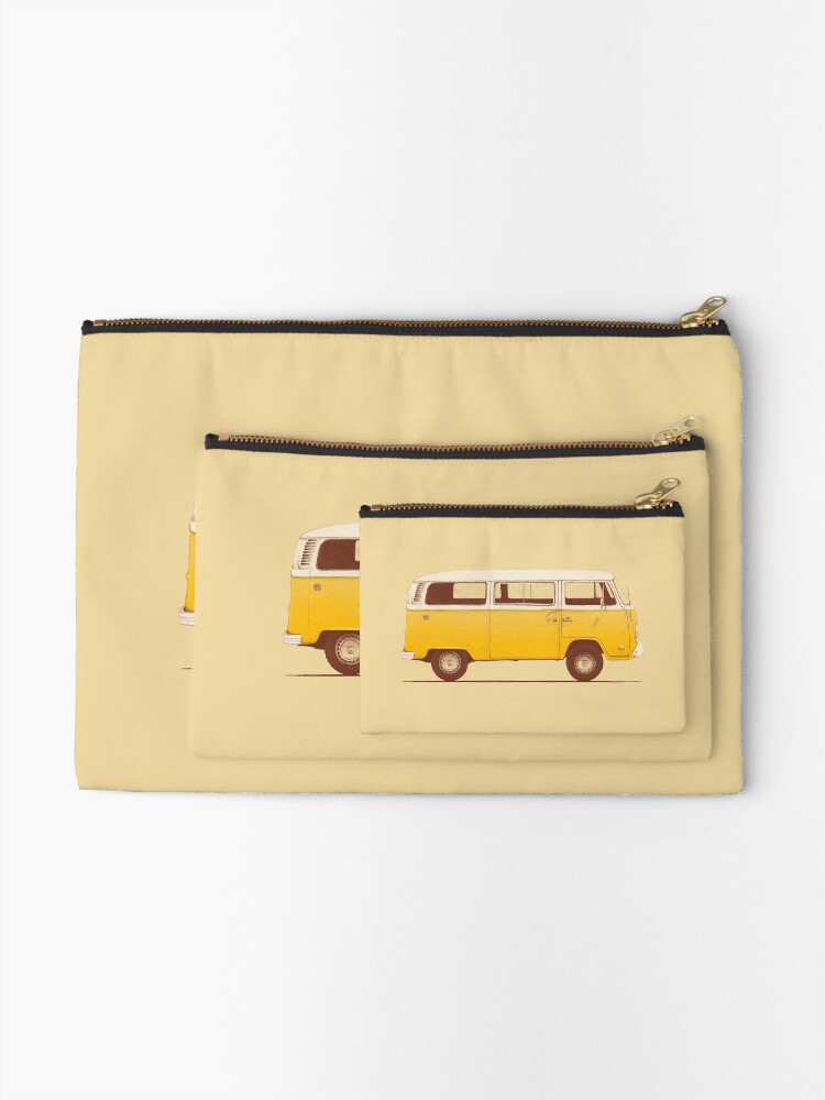Alternate view of Yellow Van Zipper Pouch