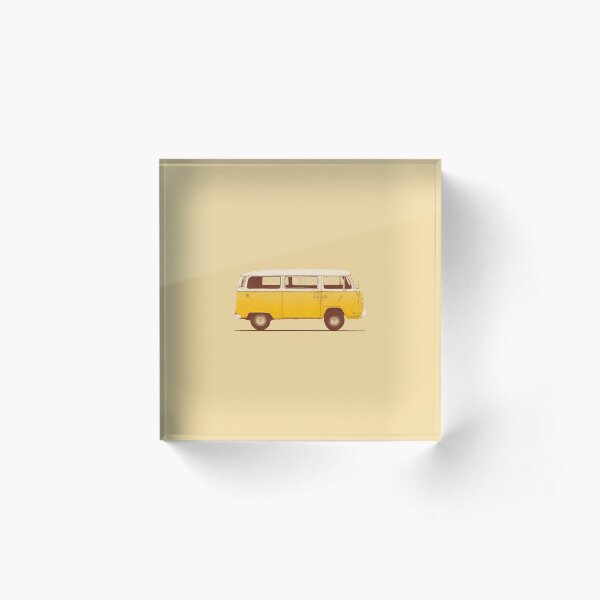 Yellow Van Acrylic Block