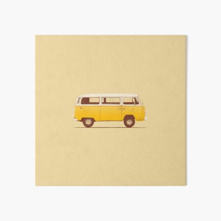 Yellow Van Art Board Print