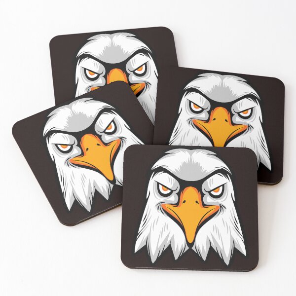 Item preview, Minimalist White and Black Eagle head T-Shirt  designed and sold by SAFALK.