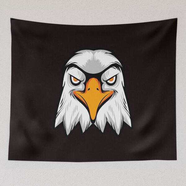 Item preview, Minimalist White and Black Eagle head T-Shirt  designed and sold by SAFALK.
