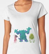 Monsters and girl Inspired Silhouette Women's Premium T-Shirt