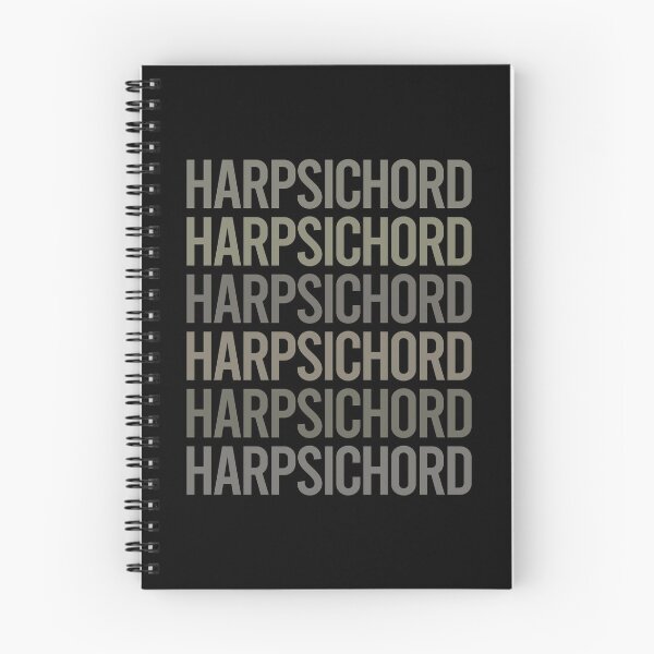 Item preview, Gray Text Art Harpsichord Harpsichordist designed and sold by TartSpiderWeb.