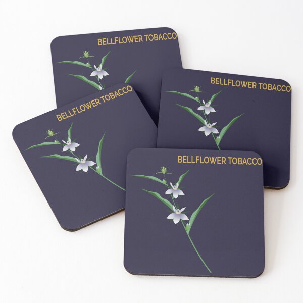 Item preview, Bellflower Tobacco with Indigo Background designed and sold by YouAreHereArt.