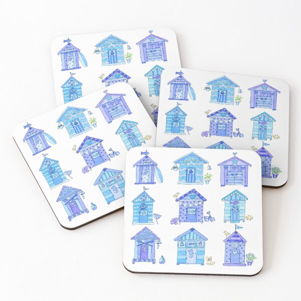 Item preview, 119 Watercolour Beach Huts designed and sold by Cressidacarr.