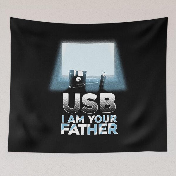 Item preview, USB I am your father - funny computing designed and sold by Captain Mood.