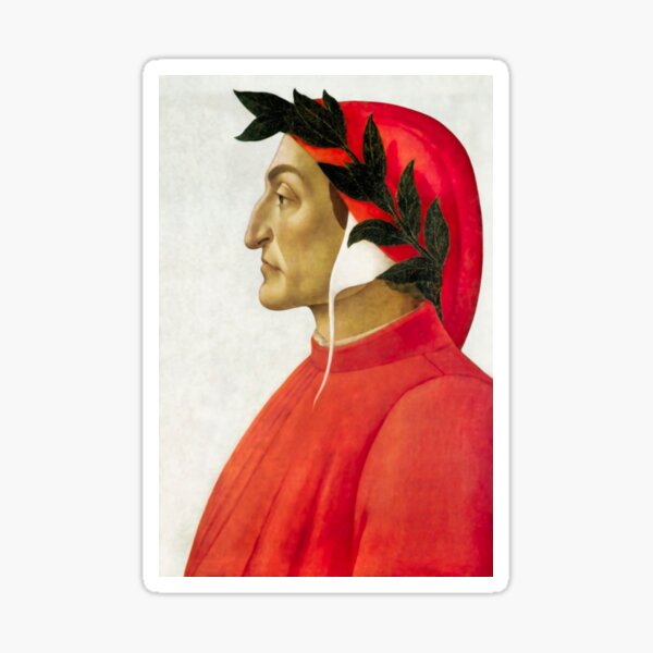 Adesivo letteratura Dante Alighieri - TenStickers