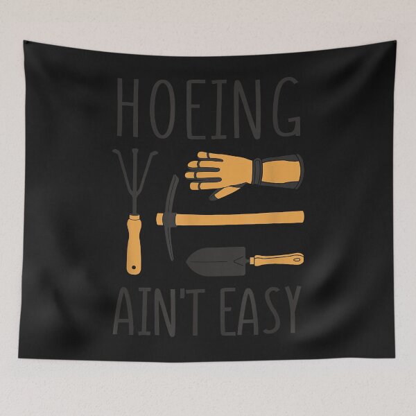 Item preview, Hoeing Aint Easy Farmer Gardener Gardening Garden Planter  designed and sold by EVANWILSON.