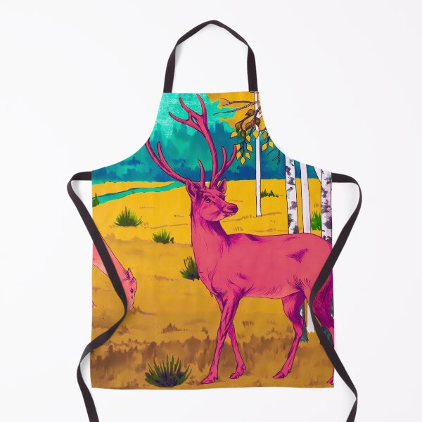Item preview, Deer in a clearing stylized modern art designed and sold by AlexSin.