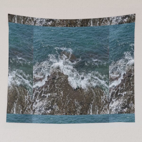 Item preview,   Cute colourful blue sea or ocean or blue water and rocks design designed and sold by BEAUTY ⭐⭐⭐⭐⭐.