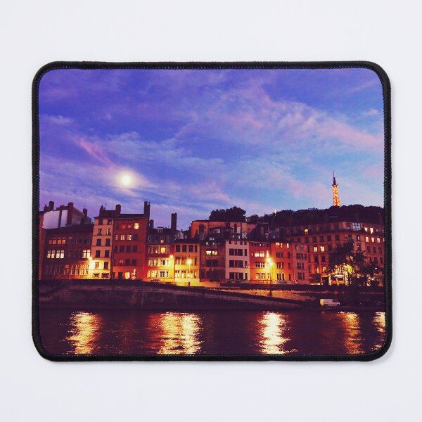 Item preview, Night Cityscape in Lyon France designed and sold by CarolinaReina.