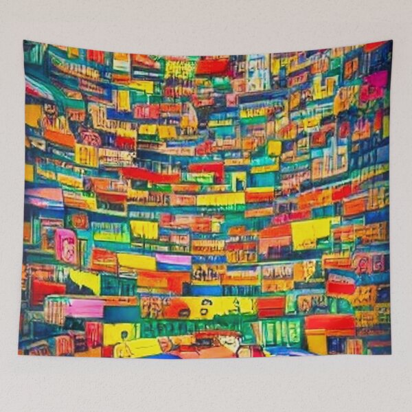 Item preview, Wall of Books designed and sold by IlluminatedPage.