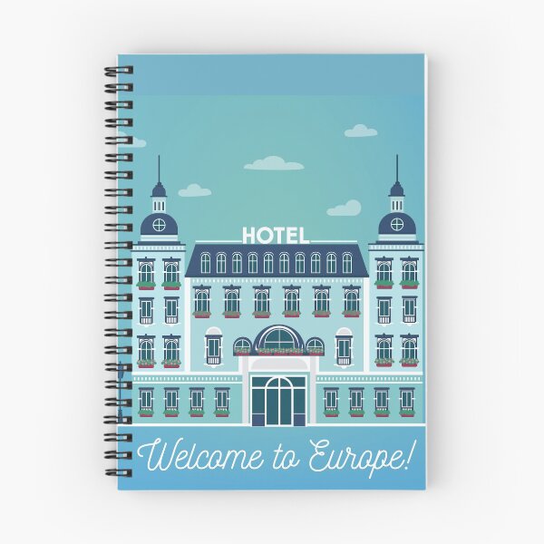 Item preview, Vintage European City Hostel. Travel Industry Hotel Building Facade designed and sold by ivector.
