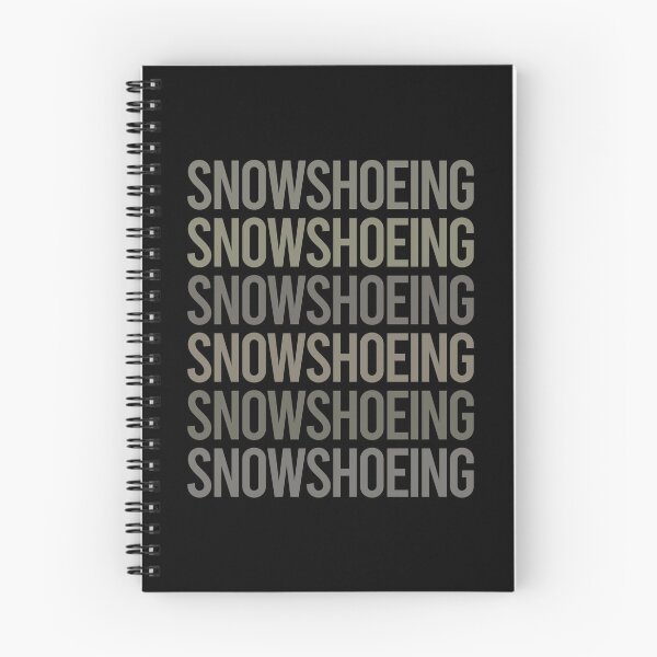 Item preview, Gray Text Art Snowshoeing Snowshoer designed and sold by TartSpiderWeb.