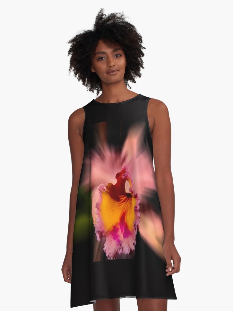 Apricot kaleidoscope clearance dress