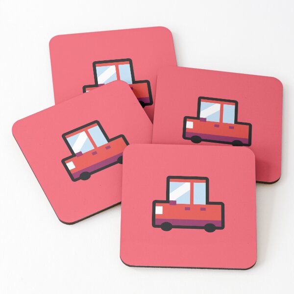 Item preview, Red Car in the colorful universe - Cartoon car designed and sold by Noice2D.