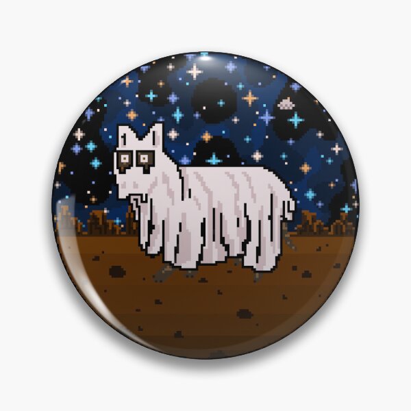 Item preview, Pixel Ghost Doggo designed and sold by SamohtCreates.