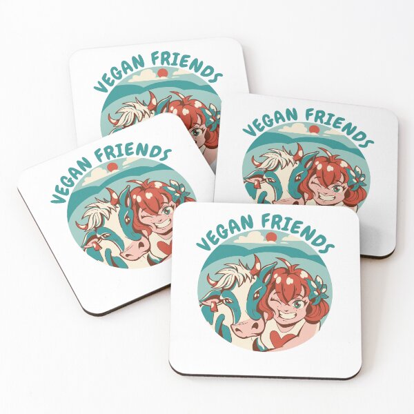 Artikelvorschau, Freunde Statt Essen, Vegan Friends, Anime entworfen und verkauft von Shirtflyer.