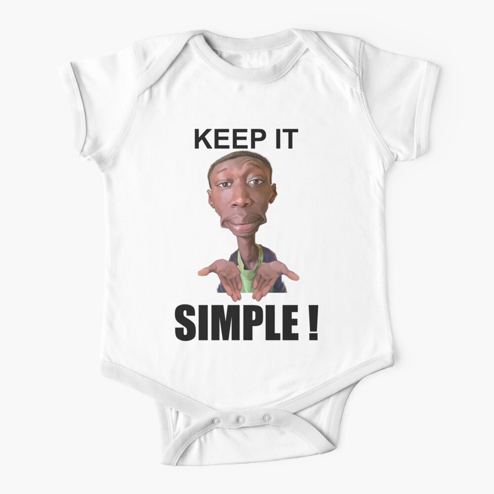 Khaby Lame Caricature Simple Baby One-Piece