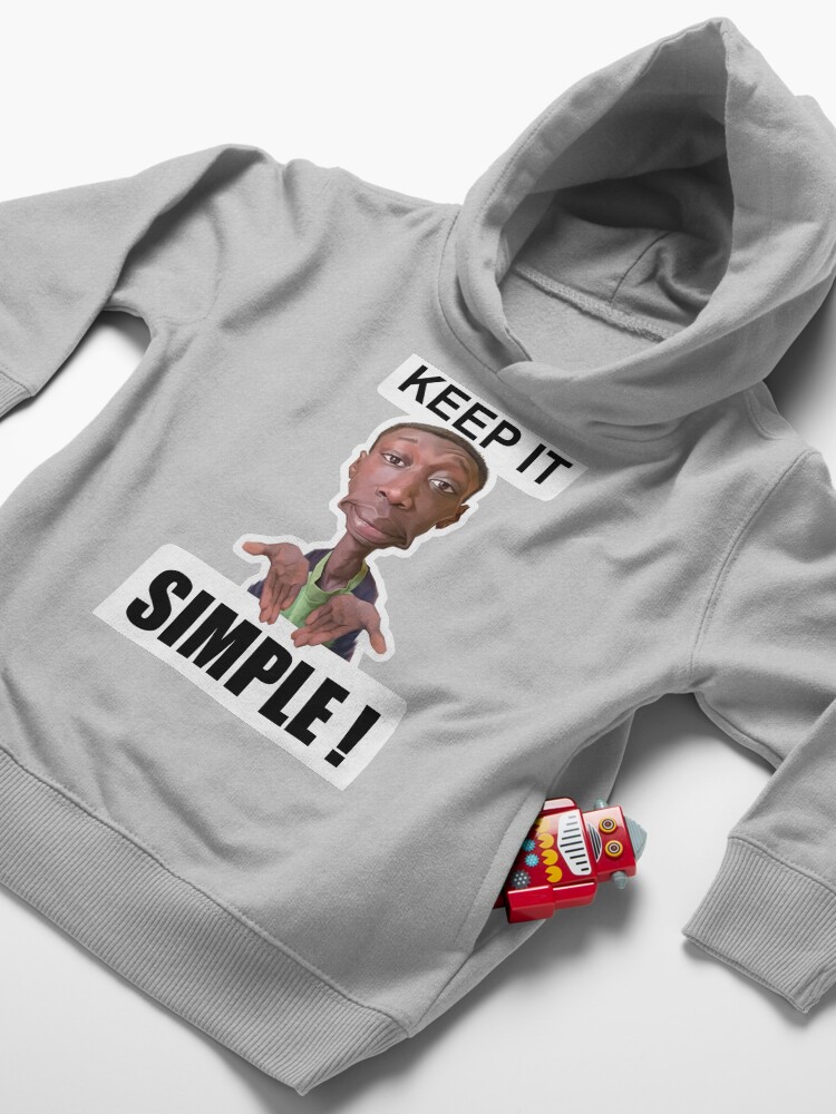 Alternate view of Khaby Lame Caricature Simple Toddler Pullover Hoodie