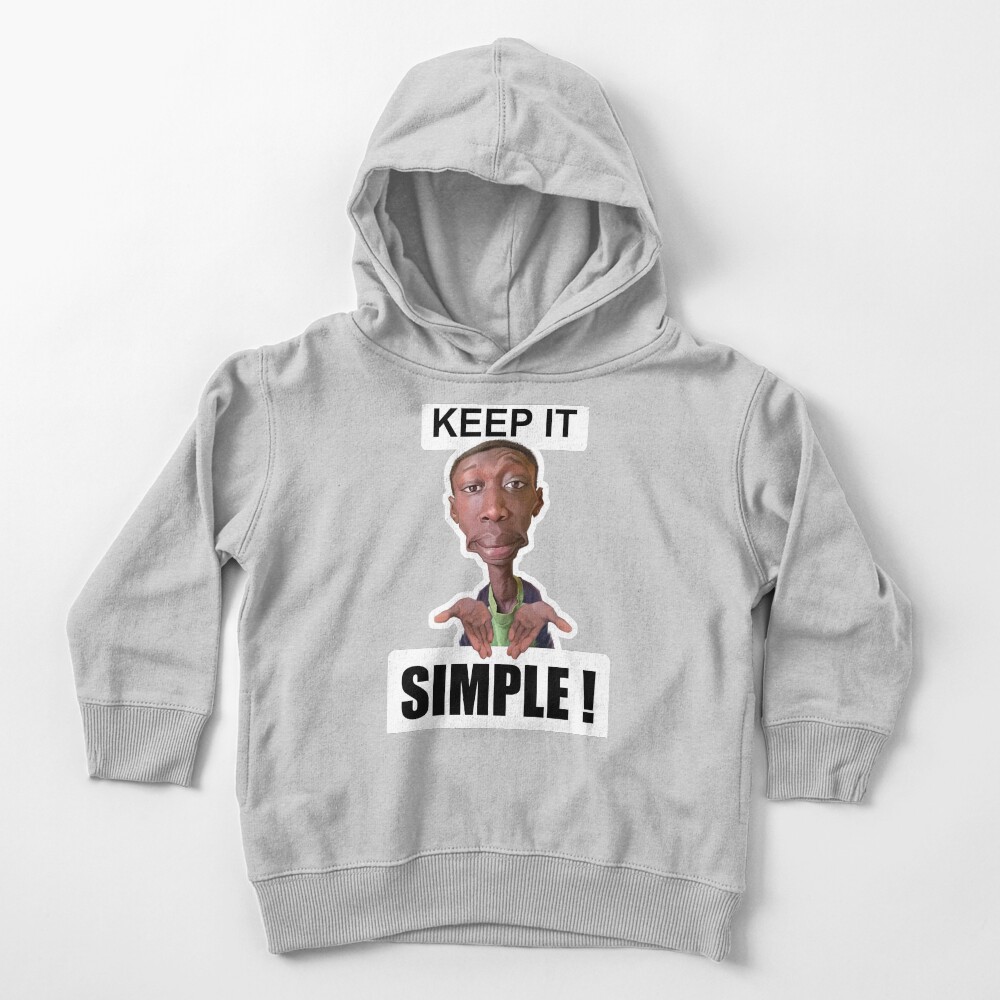 Khaby Lame Caricature Simple Toddler Pullover Hoodie