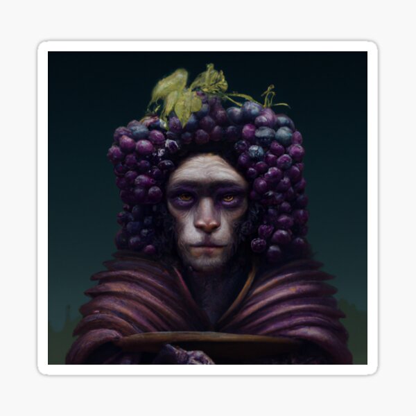 Affengottheit - Griechischer Gott - Dyonisus Sticker