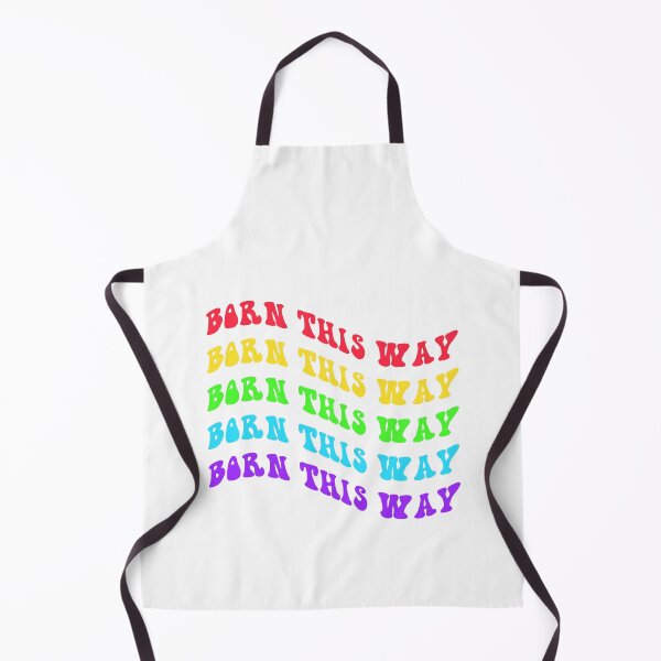 Item preview, BORN THIS WAY LGBT Pride Flag Text Rainbow designed and sold by everything4eva.