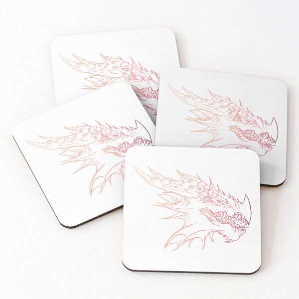 Item preview, Outlined Dragon Head Gradient designed and sold by RED by Arcanum Studio.