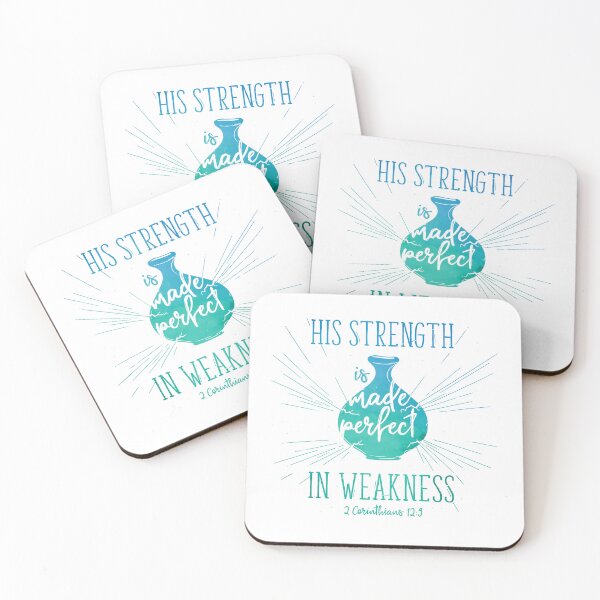 Item preview, His strength is made perfect in weakness designed and sold by Motivburg.