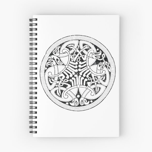 Item preview, Celtic Hawks Shield Knot (Black) Distressed Design designed and sold by webdango.