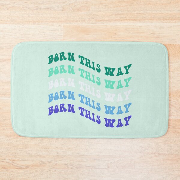 Item preview, BORN THIS WAY Trans Inclusive Gay Mens Pride Flag Text designed and sold by everything4eva.