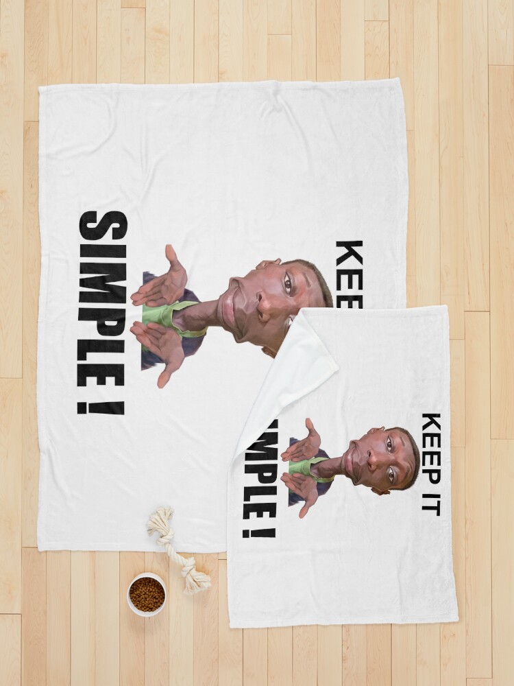 Alternate view of Khaby Lame Caricature Simple Pet Blanket